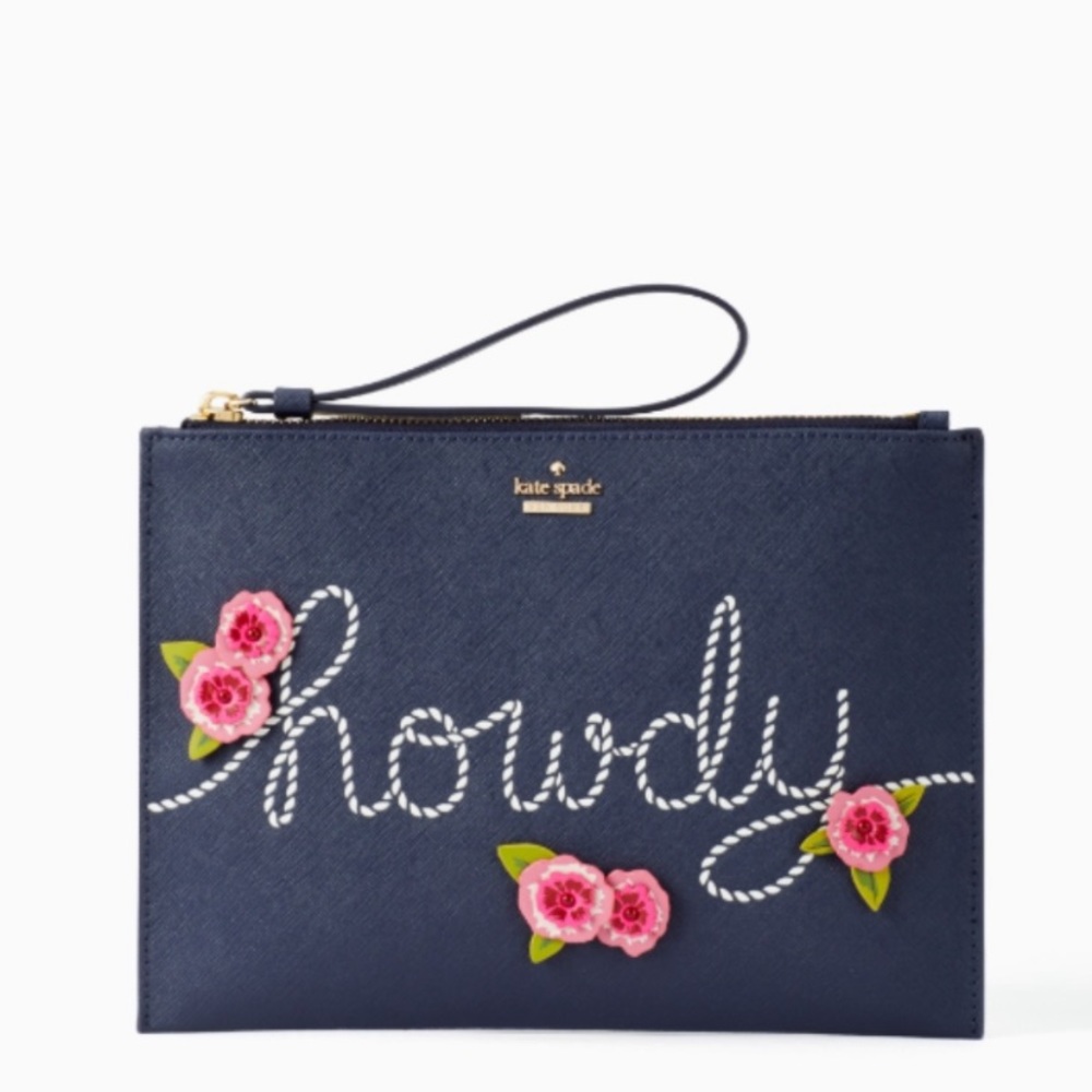 RARE Kate spade Wild Ones Howdy  Pouch clutch
